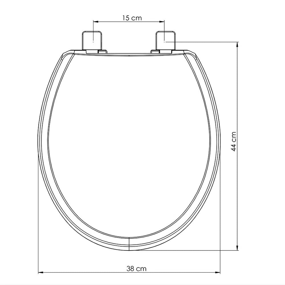 ASSENTO UNIVERSAL POLIPROPILENO EVOLUTION CONVENCIONAL BRANCO TUPAN