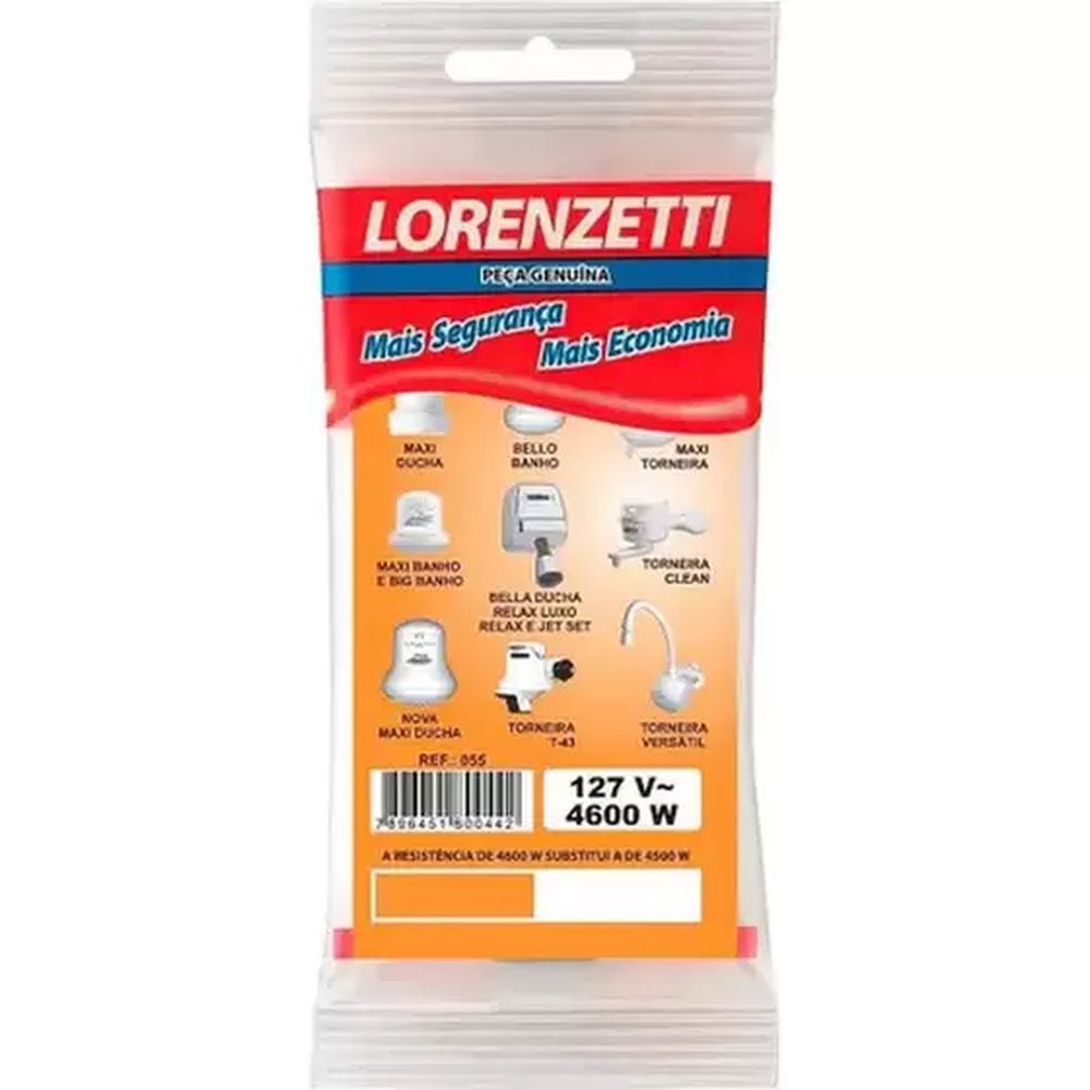 RESISTÊNCIA LORENZETI 127V 4500W MD/J3/T43/BB